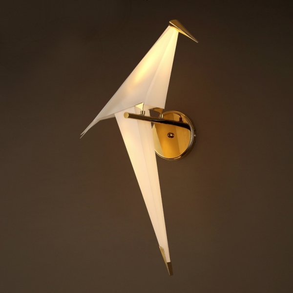 Бра Origami Bird Bra Бежево-серый Золотой Бра Origami Bird Bra Бежево-серый Золотой в Грозном | Loft Concept