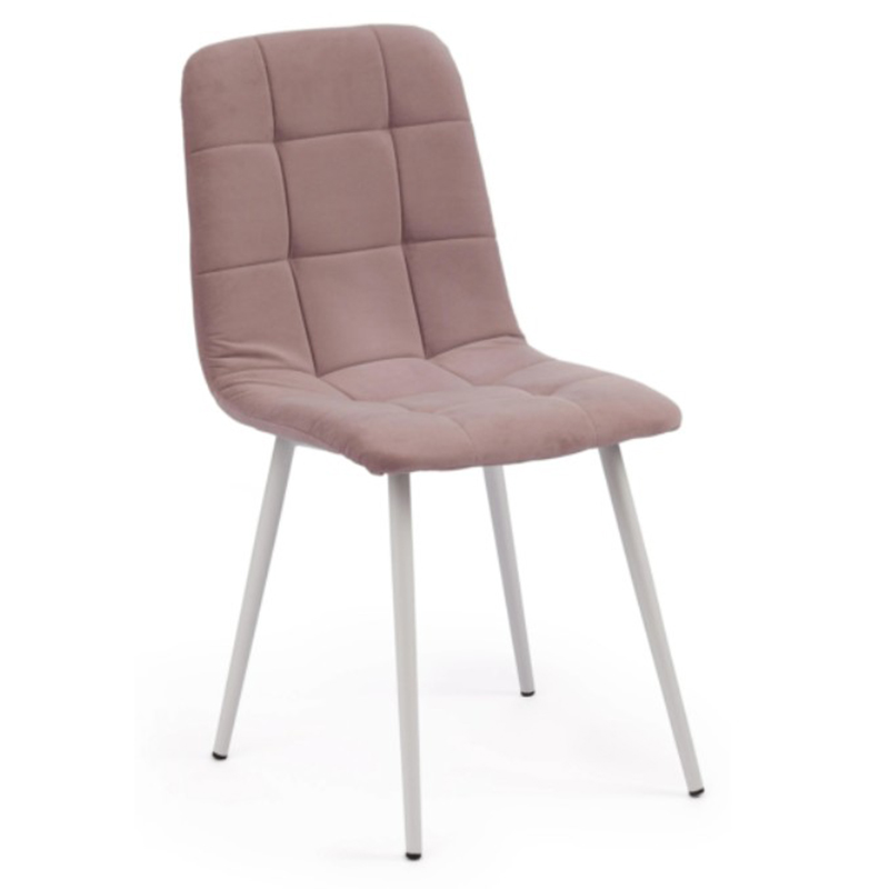 Стул Nancy Velour Smoky Rose Chair Дымчатая Роза Белый Стул Nancy Velour Smoky Rose Chair Дымчатая Роза Белый в Грозном | Loft Concept
