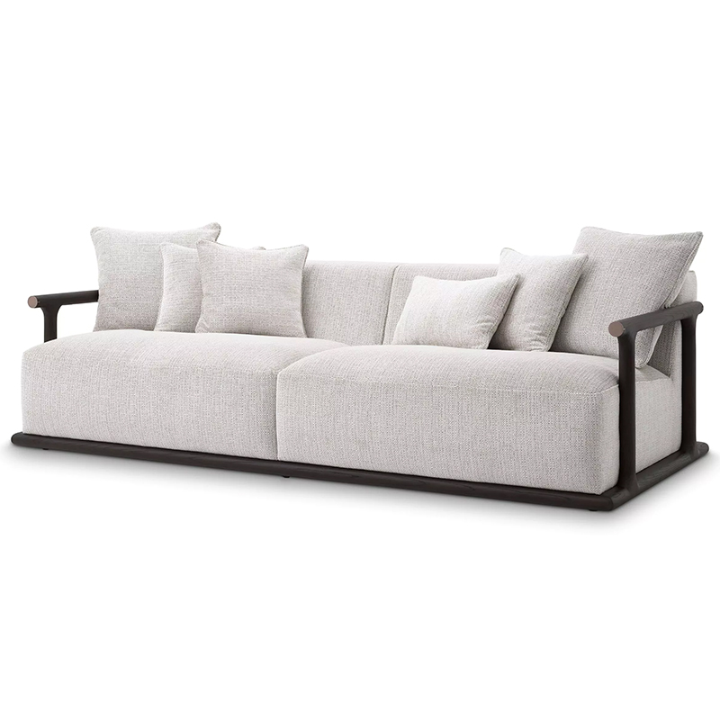 Диван Eichholtz Sofa Libero Светло-серый Коричневый в Грозном | Loft Concept 