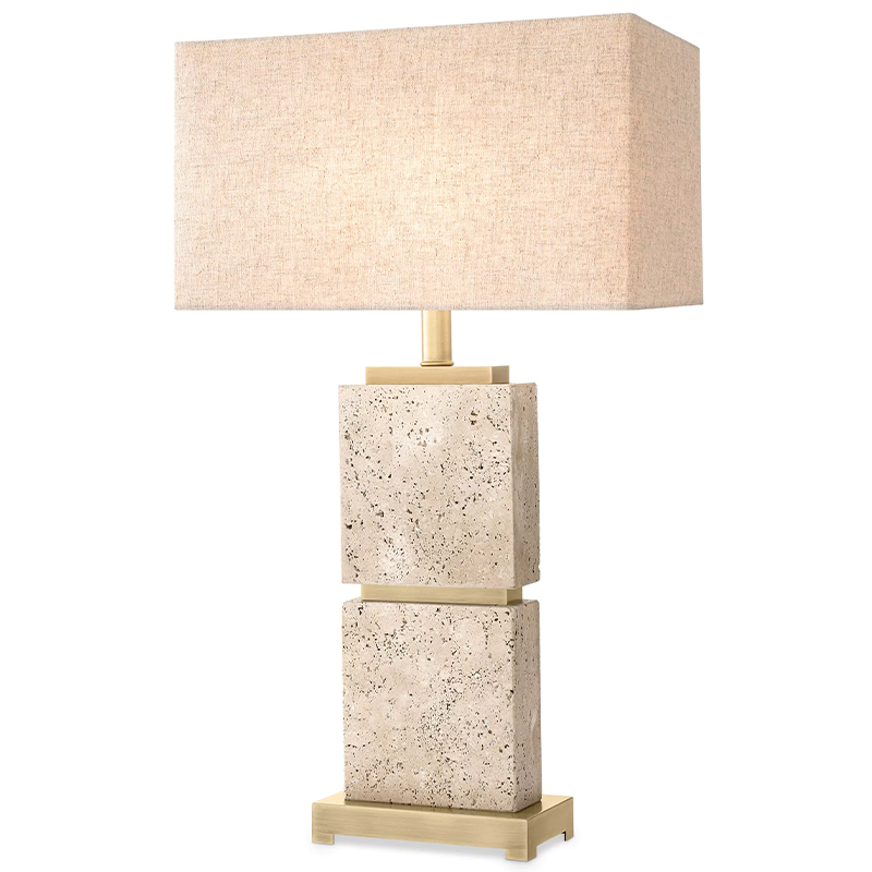 Настольная лампа Eichholtz Table Lamp Newton L Бежево-серый Латунь Настольная лампа Eichholtz Table Lamp Newton L Бежево-серый Латунь в Грозном | Loft Concept