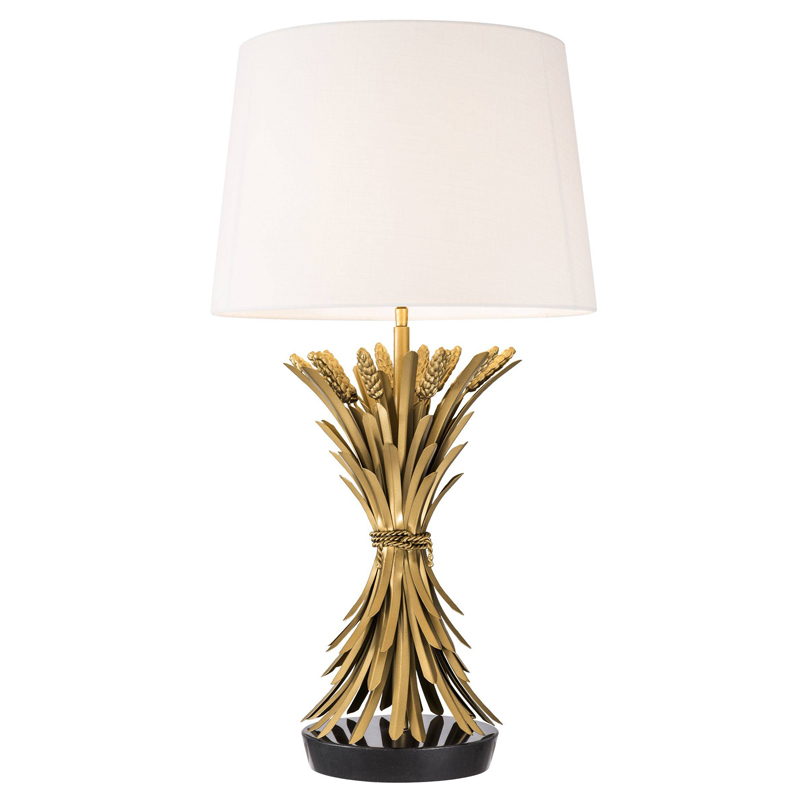 Настольная лампа Eichholtz Table Lamp Bonheur Золотой Белый Черный Настольная лампа Eichholtz Table Lamp Bonheur Золотой Белый Черный в Грозном | Loft Concept
