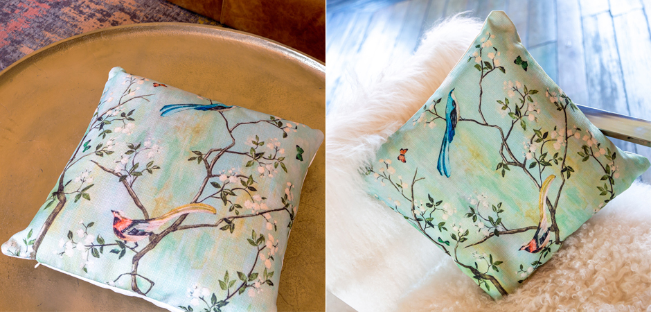 Декоративная подушка Beige and Green Chinoiserie 4 Декоративная подушка Beige and Green Chinoiserie 4 - Loft-Concept в Грозном