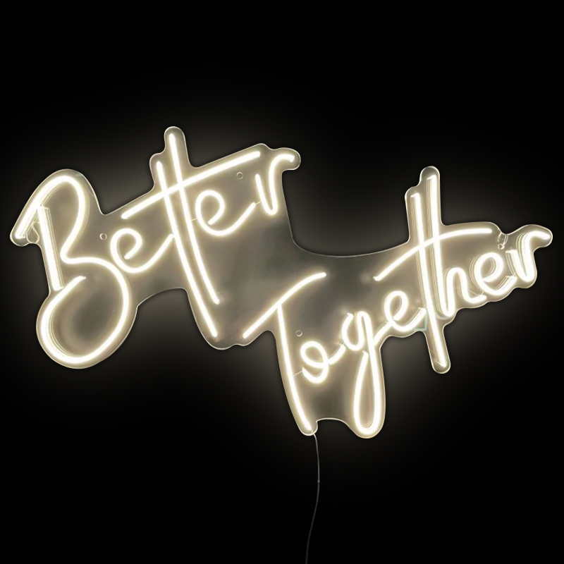 Неоновая настенная лампа Better Together Neon Wall Lamp Желтый Прозрачный Неоновая настенная лампа Better Together Neon Wall Lamp Желтый Прозрачный в Грозном | Loft Concept