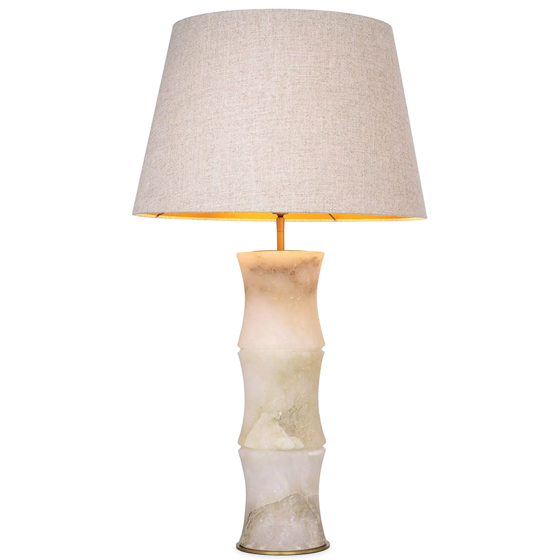 Настольная лампа Eichholtz Table Lamp Bonny Alabaster Латунь Бежевый Бежево-серый Настольная лампа Eichholtz Table Lamp Bonny Alabaster Латунь Бежевый Бежево-серый в Грозном | Loft Concept