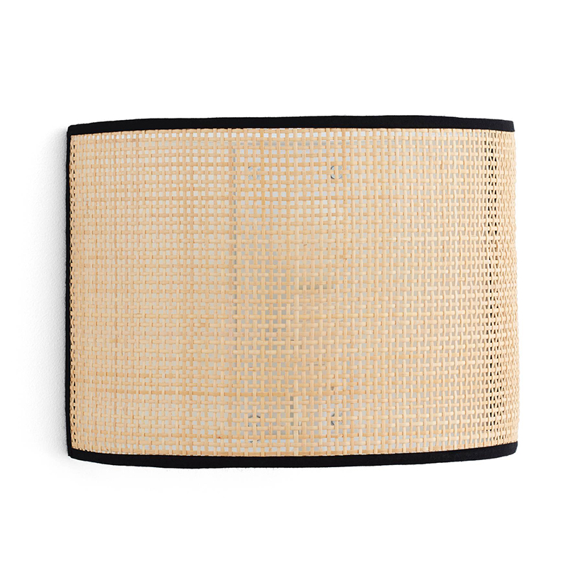 Бра Ottar Wicker Bamboo Cane beige black Бежевый Черный Бра Ottar Wicker Bamboo Cane beige black Бежевый Черный в Грозном | Loft Concept