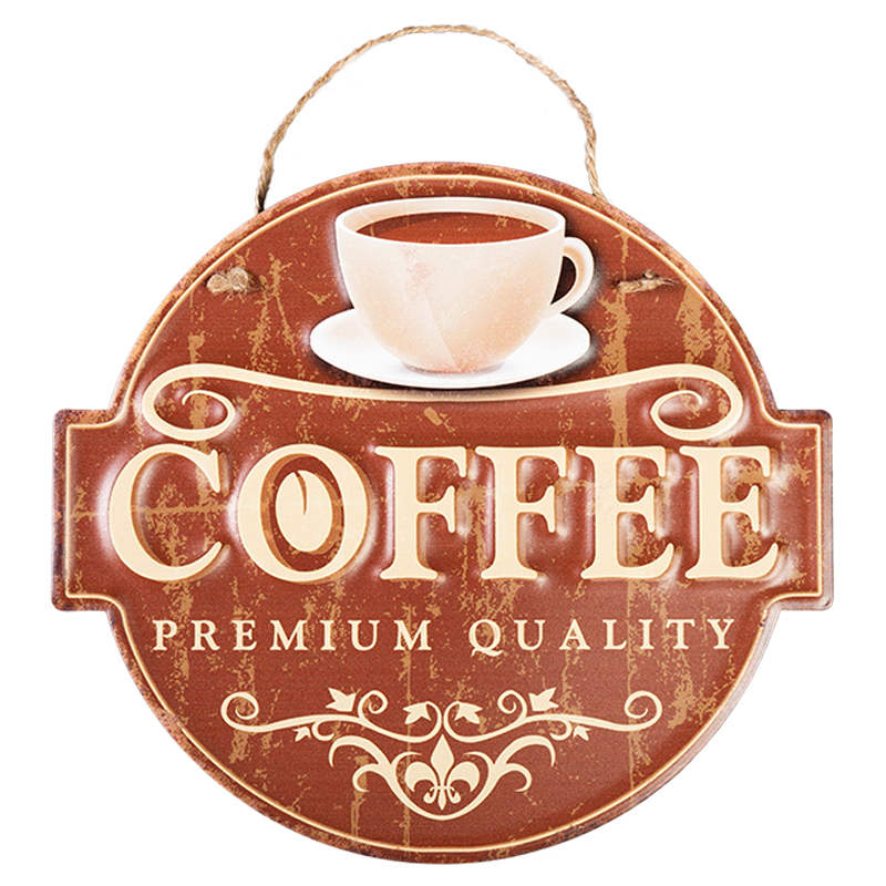 Аксессуар на стену Coffee Premium Quality Коричневый винтаж Аксессуар на стену Coffee Premium Quality Коричневый винтаж в Грозном | Loft Concept