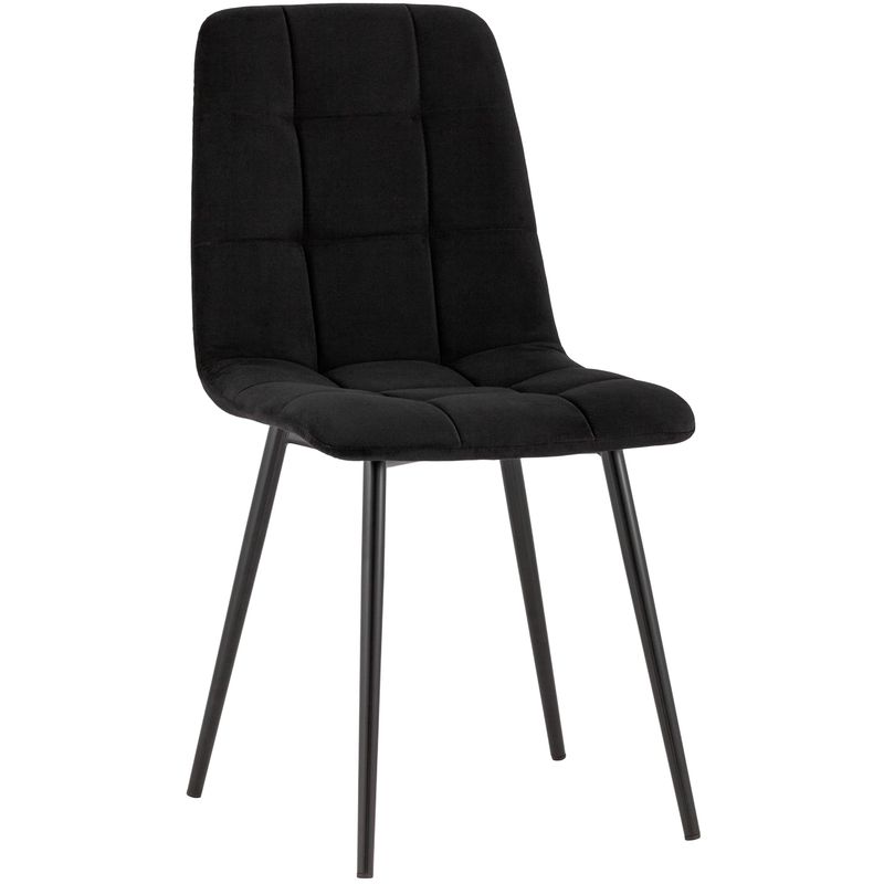 Стул NANCY S-2 Chair Черный Велюр Черный Стул NANCY S-2 Chair Черный Велюр Черный в Грозном | Loft Concept