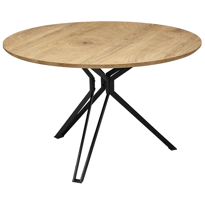 Стол круглый в стиле Лофт Mahoney Table Древесина Черный Стол круглый в стиле Лофт Mahoney Table Древесина Черный в Грозном | Loft Concept
