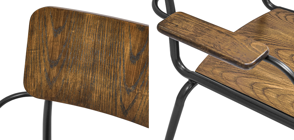 Стул с подлокотниками Joshua Loft Stool with armrests Стул с подлокотниками Joshua Loft Stool with armrests - Loft-Concept в Грозном