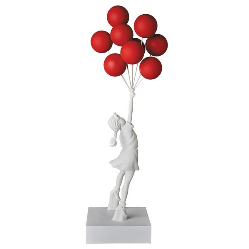 Статуэтка Flying Balloons Girl white and red Белый Красный Статуэтка Flying Balloons Girl white and red Белый Красный в Грозном | Loft Concept