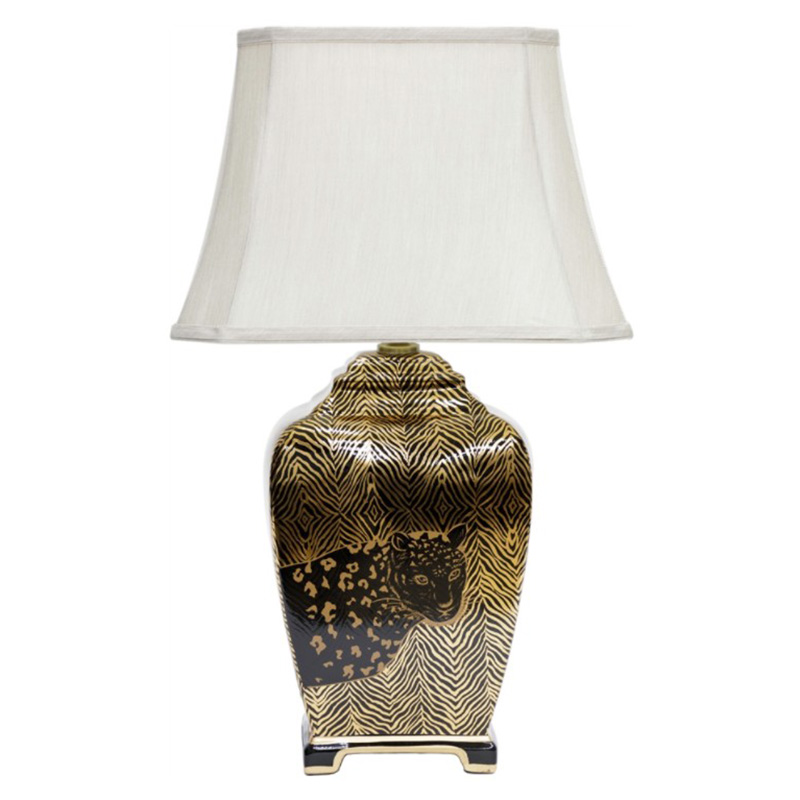 Настольная лампа Leopard Table lamp black and gold Черный Золотой Белый Настольная лампа Leopard Table lamp black and gold Черный Золотой Белый в Грозном | Loft Concept