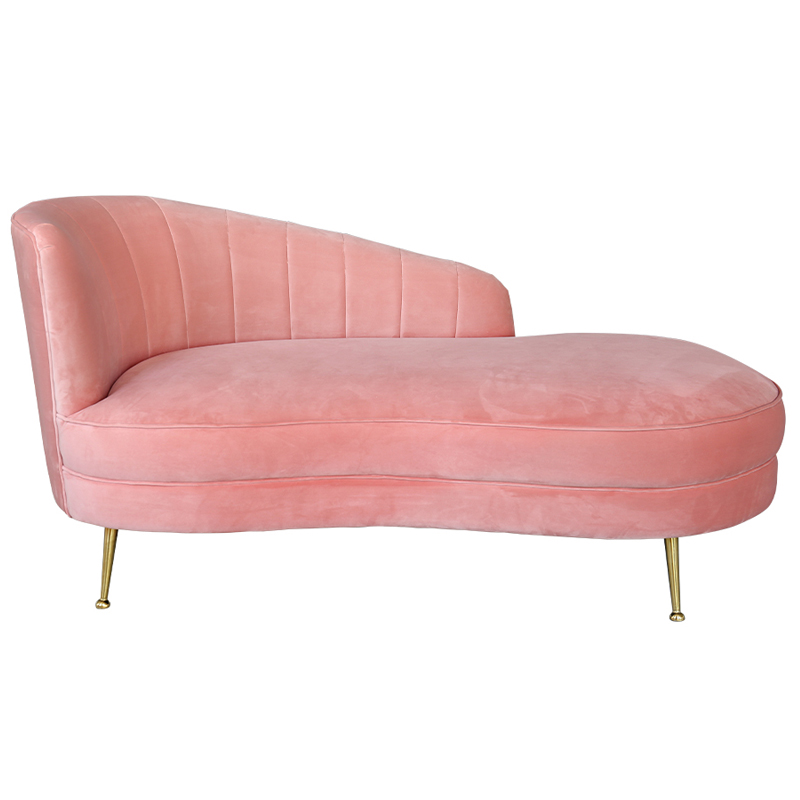 Кушетка Pink Velur Розовый Золотой Кушетка Pink Velur Розовый Золотой в Грозном | Loft Concept
