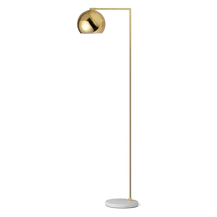 Торшер Brass Ball Белый Латунь Торшер Brass Ball Белый Латунь в Грозном | Loft Concept