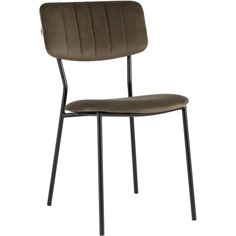 Стул Singer Chair без подлокотника Коричневый Велюр Коричневый Черный Стул Singer Chair без подлокотника Коричневый Велюр Коричневый Черный в Грозном | Loft Concept