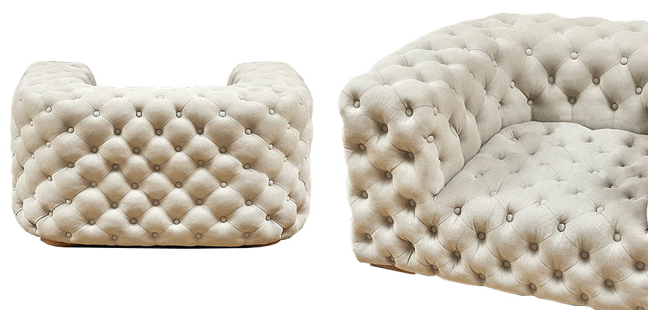 Кресло Soho Tufted Milk Armchair Кресло Soho Tufted Milk Armchair - Loft-Concept в Грозном