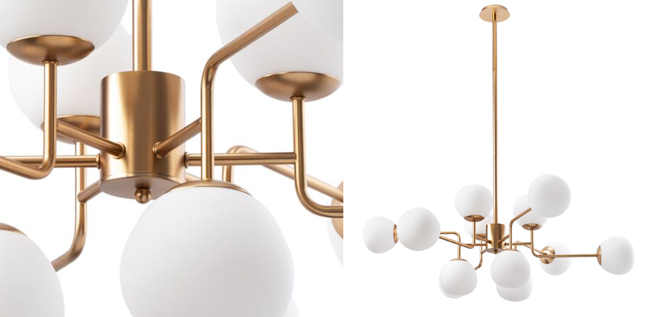 Люстра Tiepolo Ball Chandelier Gold 12 Люстра Tiepolo Ball Chandelier Gold 12 - Loft-Concept в Грозном