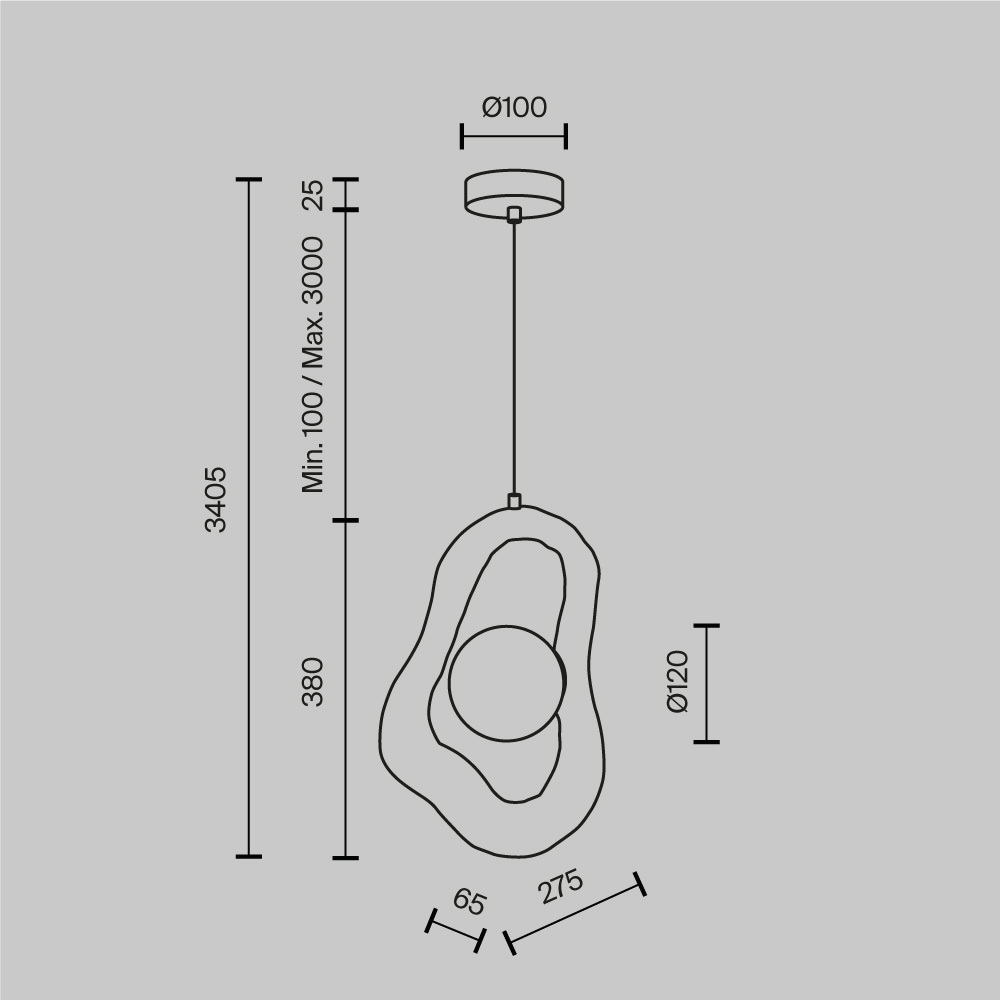 Подвесной светильник Opus в Грозном