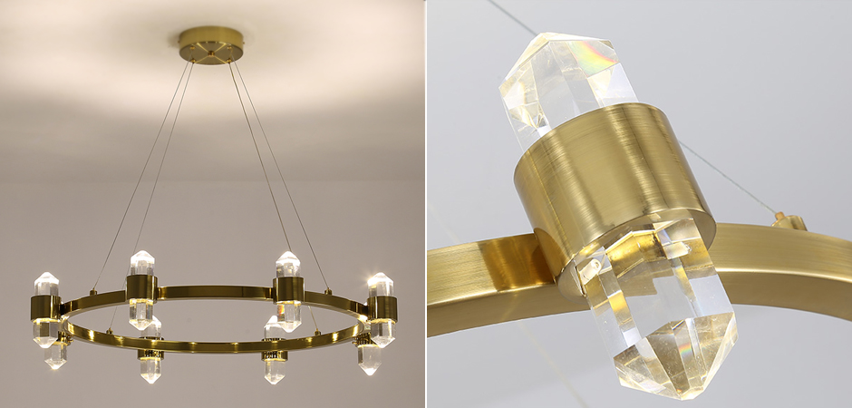 Люстра Crystal Ring Chandelier Brass Люстра Crystal Ring Chandelier Brass - Loft-Concept в Грозном