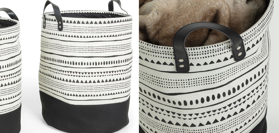 Комплект корзин Black and White Wedges Комплект корзин Black and White Wedges - Loft-Concept в Грозном