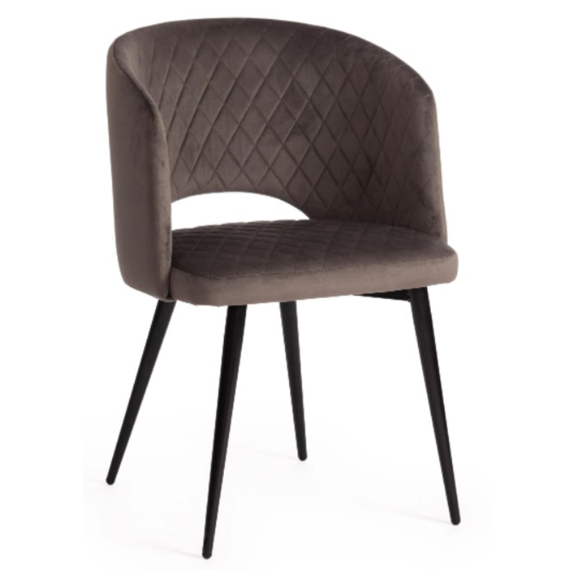 Стул Janice Grey Chair Серый (Gray) Черный Стул Janice Grey Chair Серый (Gray) Черный в Грозном | Loft Concept