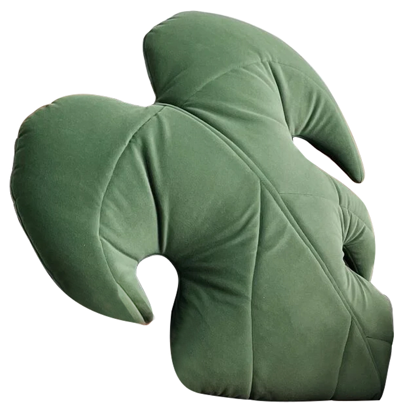 Декоративная подушка Botanical Cushion Monstera Зеленый Декоративная подушка Botanical Cushion Monstera Зеленый в Грозном | Loft Concept