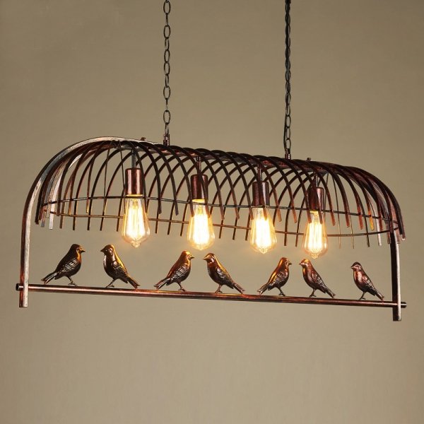 Люстра Bird Trough Pendant Коричневый Люстра Bird Trough Pendant Коричневый в Грозном | Loft Concept