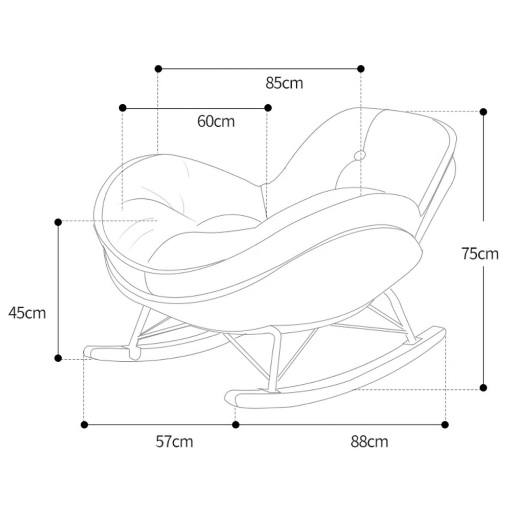 Кресло-качалка Rocking Soft Chair Кресло-качалка Rocking Soft Chair в Грозном