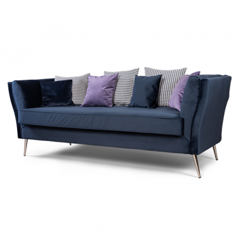 Диван Helene Sofa Синий Хром в Грозном | Loft Concept 