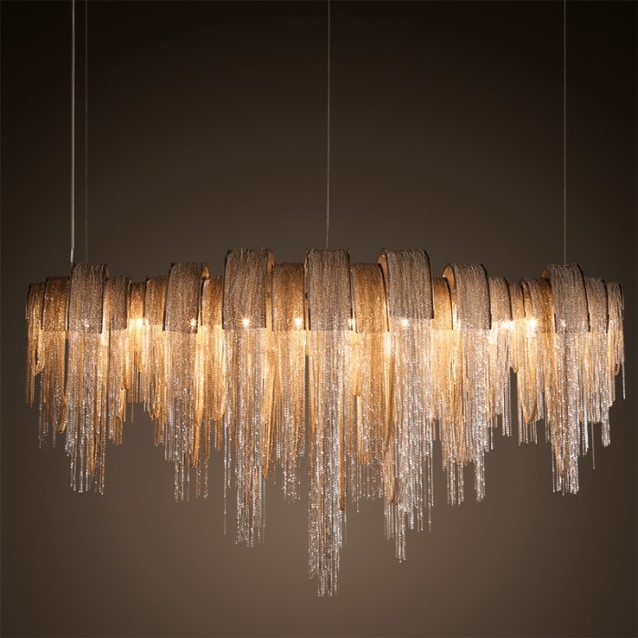 Люстра Volver Golden Chain Chandelier Золотой Люстра Volver Golden Chain Chandelier Золотой в Грозном | Loft Concept