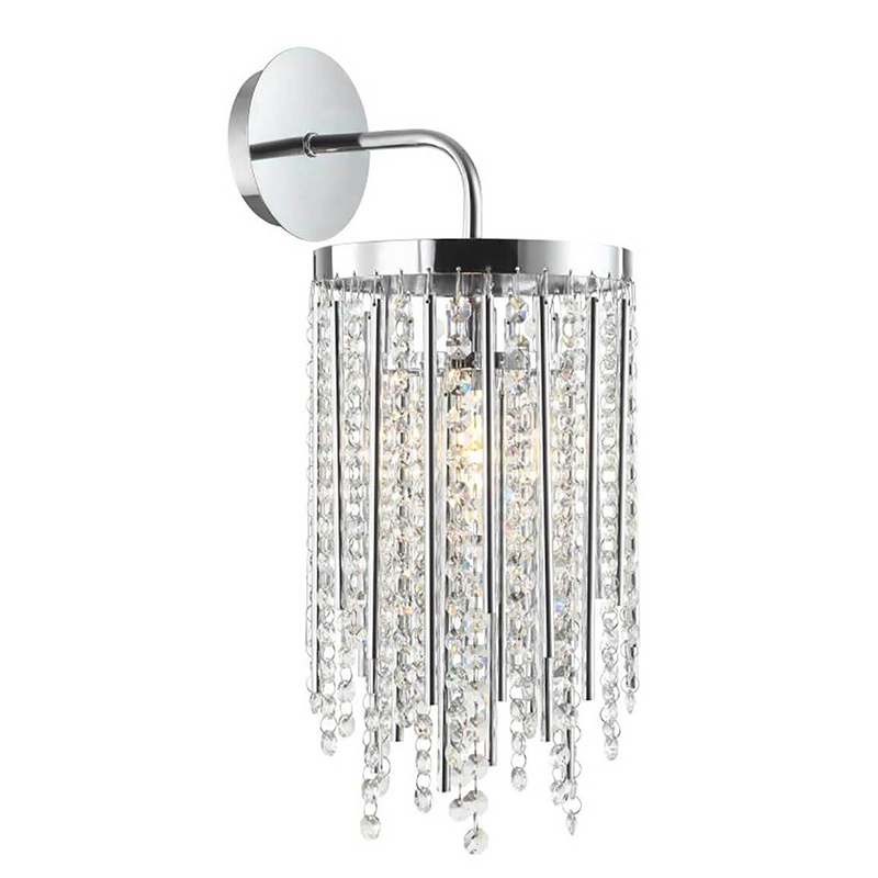 Бра Crystal Wind Chimes Chrome Wall Lamp Хром Прозрачный Бра Crystal Wind Chimes Chrome Wall Lamp Хром Прозрачный в Грозном | Loft Concept
