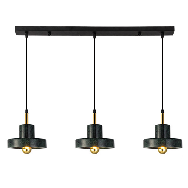 Люстра Tom Dixon Stone Pendant Black 3 Черный Золотой Люстра Tom Dixon Stone Pendant Black 3 Черный Золотой в Грозном | Loft Concept