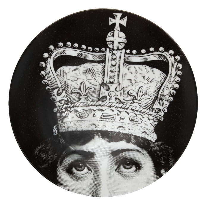 Декоративная тарелка Fornasetti 004 Черный Декоративная тарелка Fornasetti 004 Черный в Грозном | Loft Concept