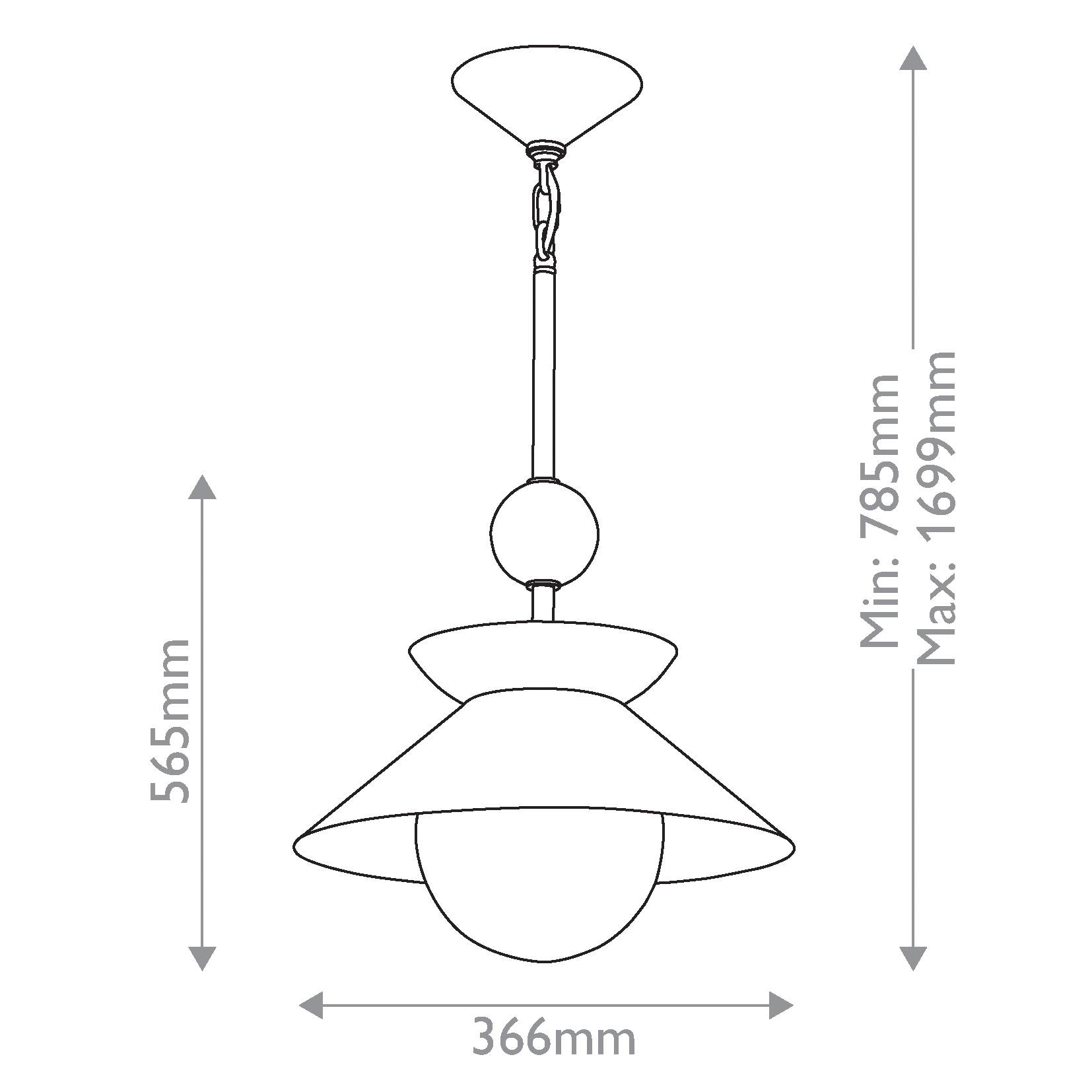 Подвесной светильник латунного цвета с конусовидным белым плафоном Quintiesse в Грозном