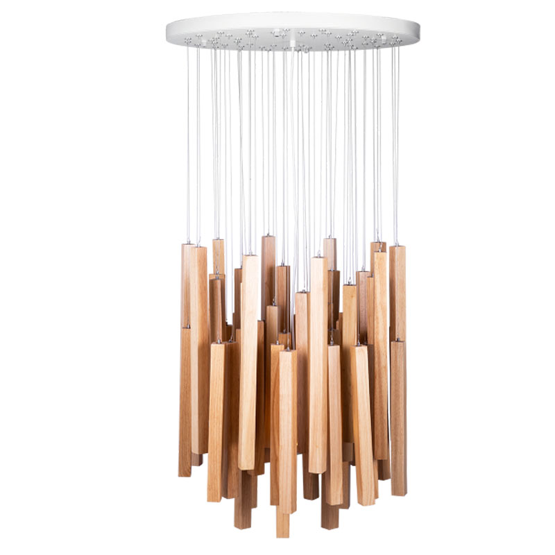 Подвесной светильник Wooden Eco Light Бежевый Подвесной светильник Wooden Eco Light Бежевый в Грозном | Loft Concept