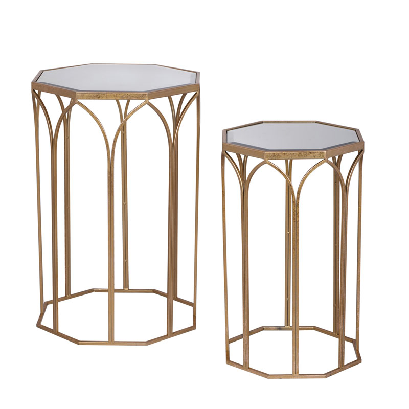 Комплект приставных столов Mirror Surface Table Бронза Комплект приставных столов Mirror Surface Table Бронза в Грозном | Loft Concept