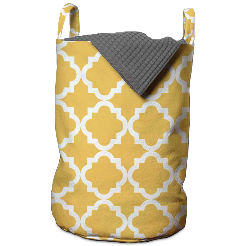 Корзина Yellow Ornament Basket Горчичный Корзина Yellow Ornament Basket Горчичный в Грозном | Loft Concept