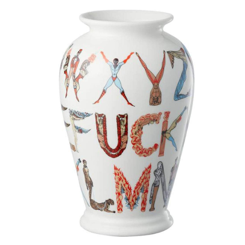 Ваза Supreme Alphabet Vase Белый Мульти Ваза Supreme Alphabet Vase Белый Мульти в Грозном | Loft Concept