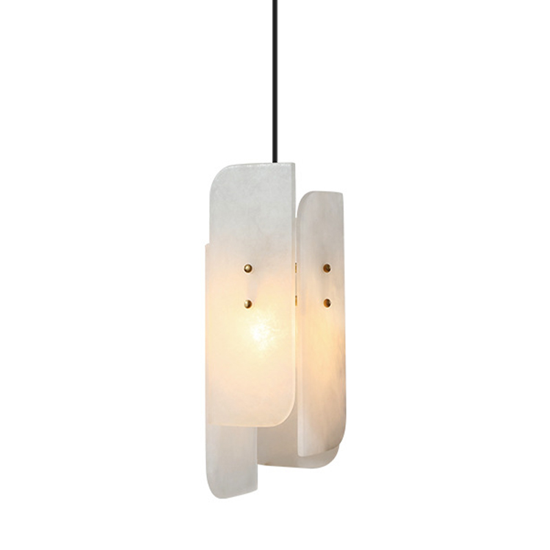 Подвесной светильник Ancel Hanging Light Белый Мрамор Bianco Глянцевое золото Подвесной светильник Ancel Hanging Light Белый Мрамор Bianco Глянцевое золото в Грозном | Loft Concept