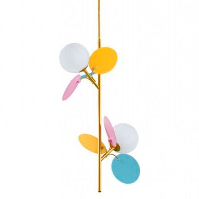 Люстра MATISSE Pendant Double multicolor Мульти Золотой Белый Люстра MATISSE Pendant Double multicolor Мульти Золотой Белый в Грозном | Loft Concept