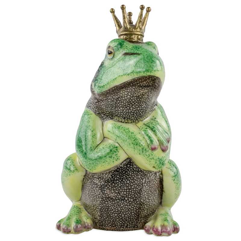 Статуэтка Important Frog Зеленый Золотой Статуэтка Important Frog Зеленый Золотой в Грозном | Loft Concept