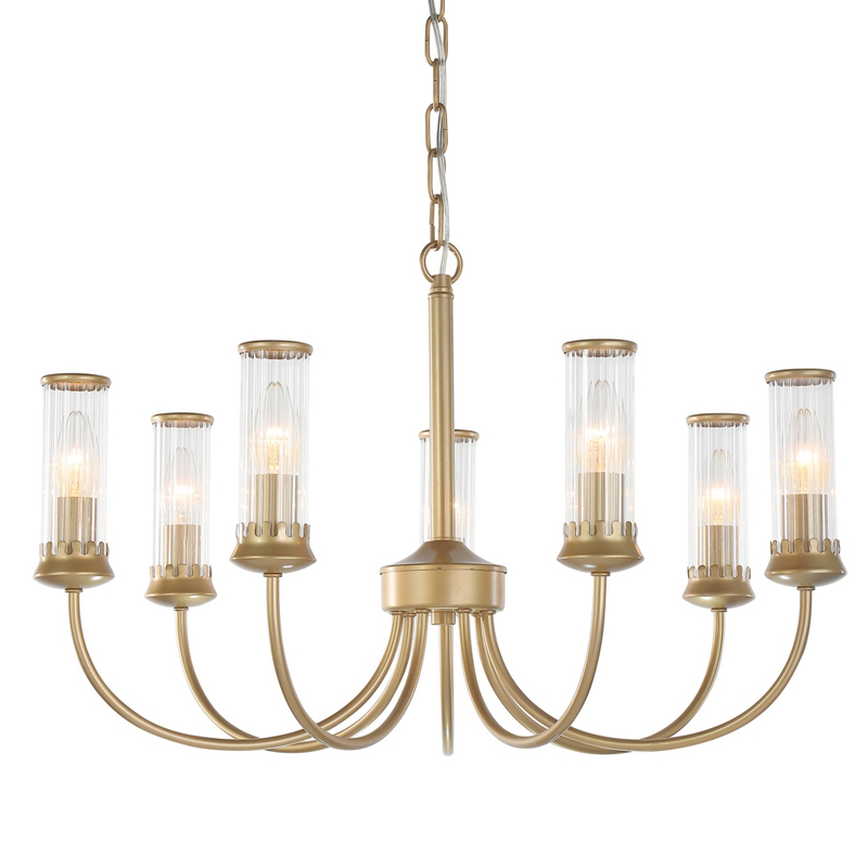 Люстра Morgane Chandelier gold 66 Золотой Прозрачный Люстра Morgane Chandelier gold 66 Золотой Прозрачный в Грозном | Loft Concept
