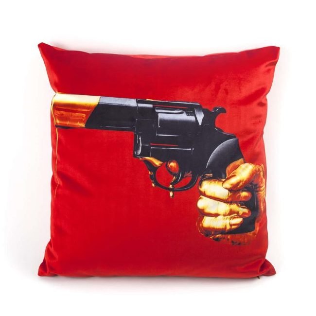 Подушка Seletti Cushion Revolver Toiletpaper Красный Подушка Seletti Cushion Revolver Toiletpaper Красный в Грозном | Loft Concept