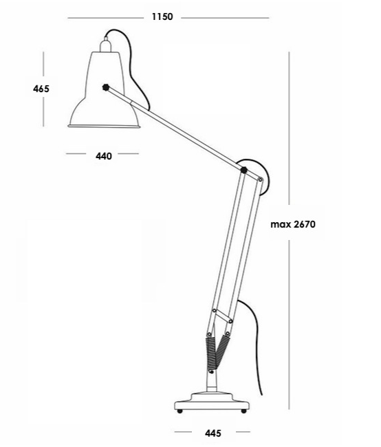 Напольная лампа Anglepoise Giant 1227 Floor Lamp Напольная лампа Anglepoise Giant 1227 Floor Lamp в Грозном
