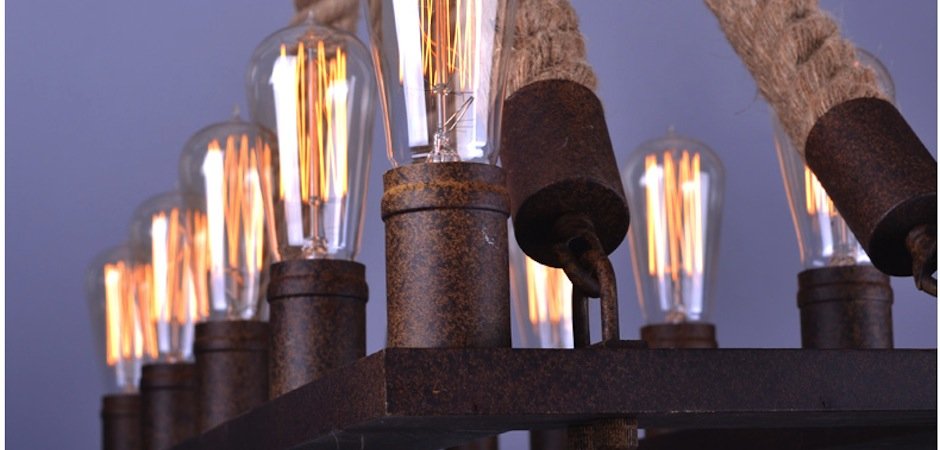 Люстра Square Mini 10 Loft Rope Light Люстра Square Mini 10 Loft Rope Light - Loft-Concept в Грозном