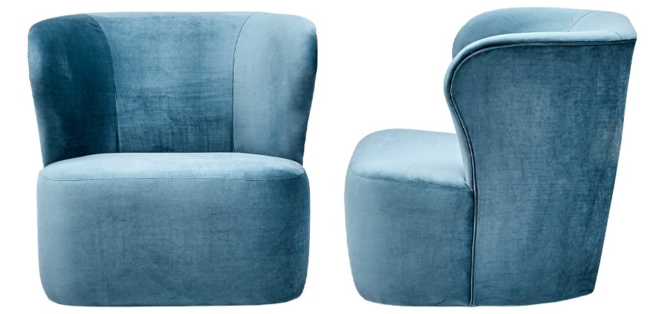 Кресло Hortense Chair Blue Кресло Hortense Chair Blue - Loft-Concept в Грозном