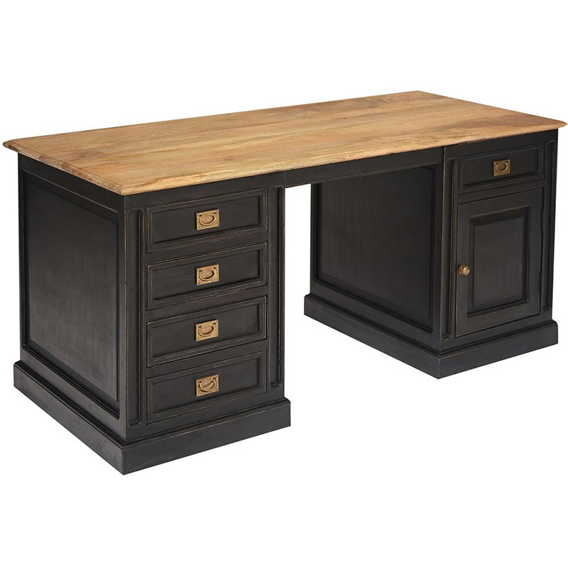 Рабочий стол Provence Sylvie Desktop Черный Древесина в Грозном | Loft Concept 