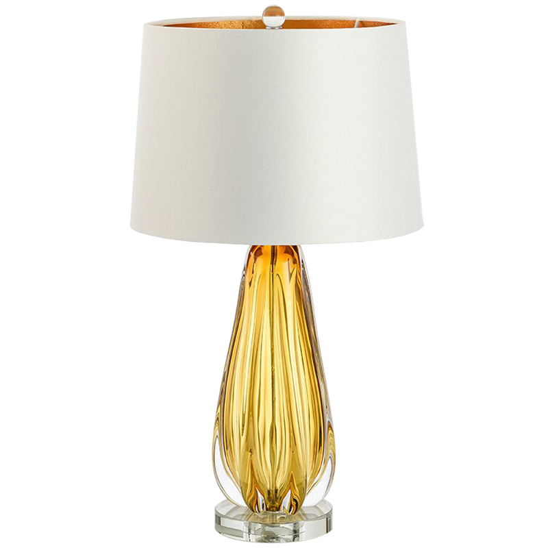 Настольная лампа TABLE LAMP Flato Белый Коричневый Янтарный Настольная лампа TABLE LAMP Flato Белый Коричневый Янтарный в Грозном | Loft Concept