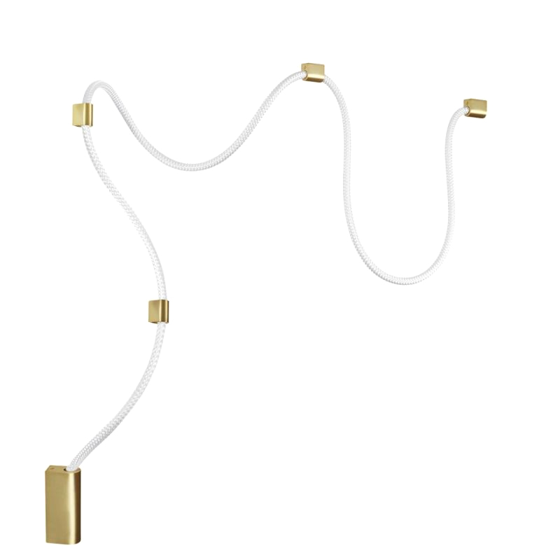Подвесной светильник LUKE LAMPCO TRACER LAMP Gold Бронза Белый Подвесной светильник LUKE LAMPCO TRACER LAMP Gold Бронза Белый в Грозном | Loft Concept