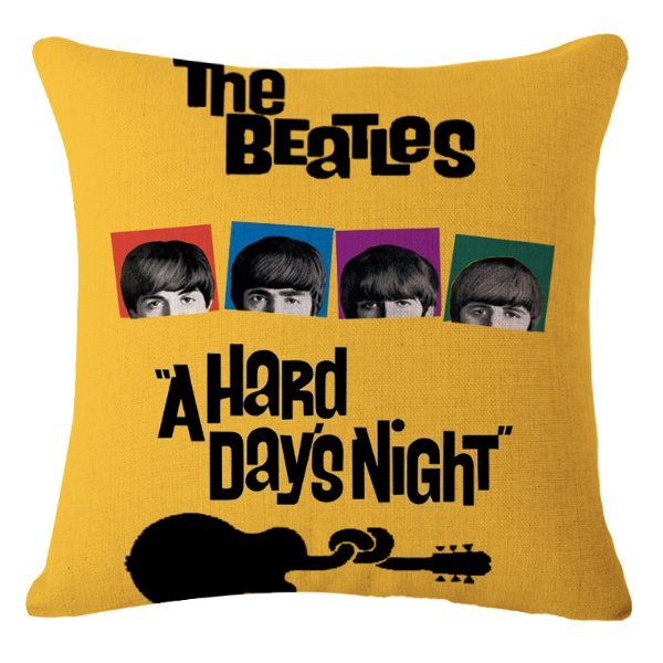 Декоративная подушка Yellow Beatles Желтый Декоративная подушка Yellow Beatles Желтый в Грозном | Loft Concept