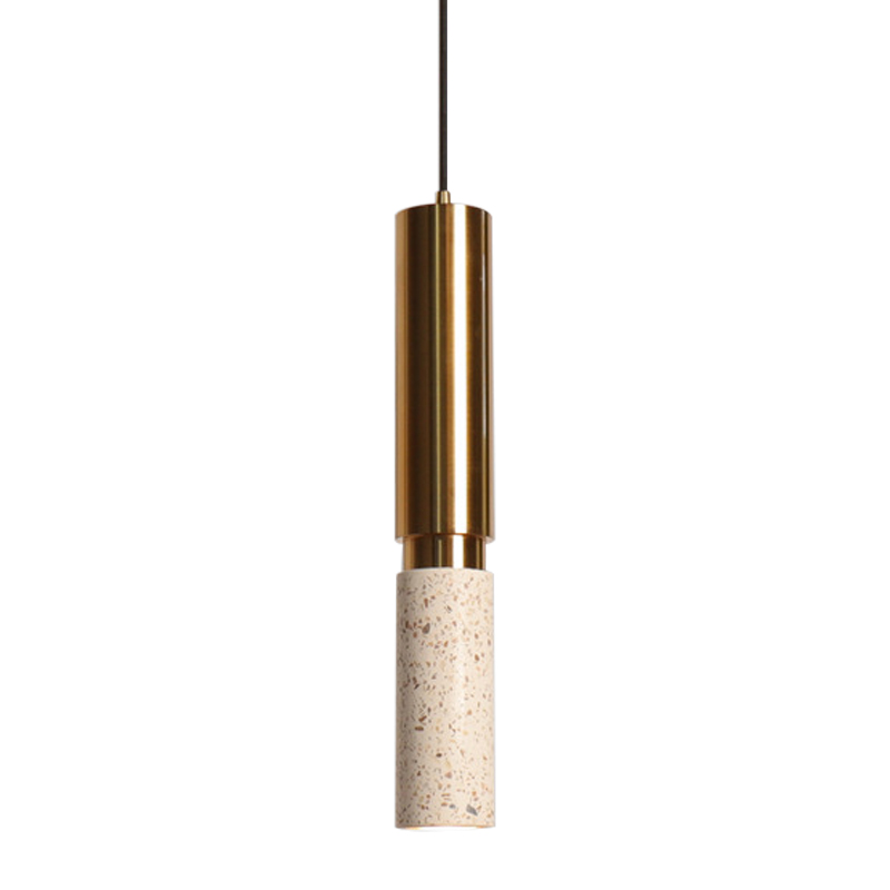 Светильник с цилиндрический плафоном Cylindrical Pendant Lamp Marble Латунь Белый Бежевый Черный Мрамор Nero Зеленый Светильник с цилиндрический плафоном Cylindrical Pendant Lamp Marble Латунь Белый Бежевый Черный Мрамор Nero Зеленый в Грозном | Loft Concept